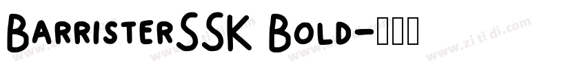 BarristerSSK Bold字体转换